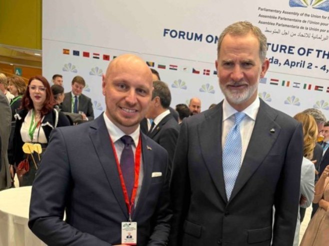 Милан Петковић и Фелипе VI од Шпаније - Фото: Уступљена фотографија