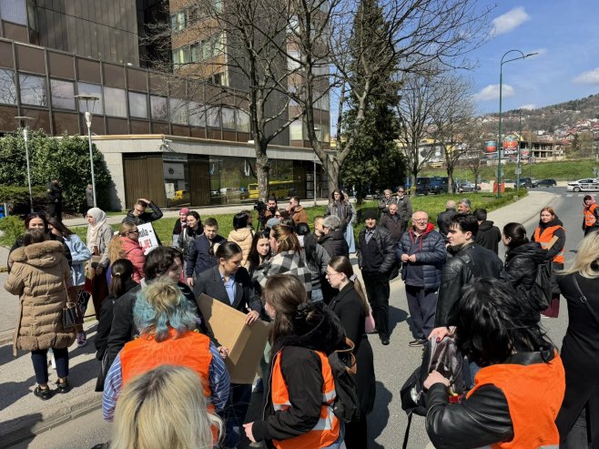 Протести у Сарајеву - Фото: РТРС