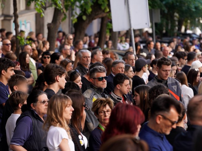 Druga godišnjica masovnog ubistva u OŠ "Vladislav Ribnikar", Beograd (foto: TANJUG/ JADRANKA ILIĆ) 