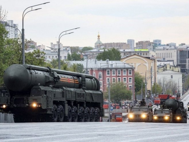 Припреме за параду поводом Дана побједе, Москва (фото: EPA-EFE/MAXIM SHIPENKOV) Припреме за параду поводом Дана побједе, Москва (фото: EPA-EFE/MAXIM SHIPENKOV) -