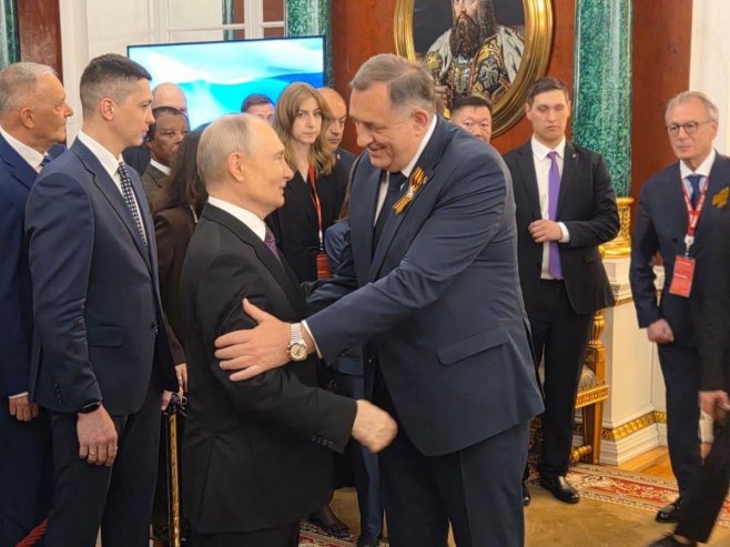 Руски предсједник дочекао предсједника Српске на свечаној вечери (ФОТО/ВИДЕО)