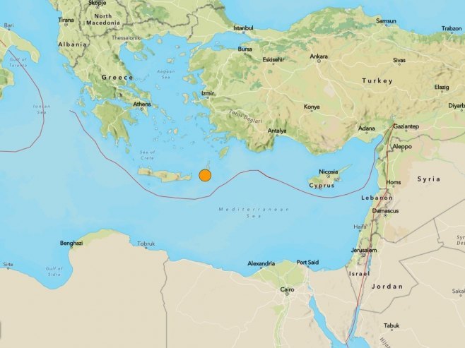Земљотрес у Грчкој (Фото: earthquake.usgs.gov) Земљотрес у Грчкој (Фото: earthquake.usgs.gov) -