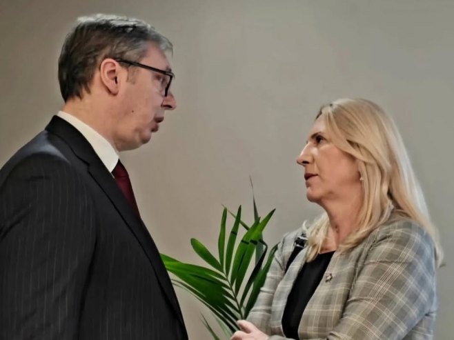 Цвијановић са Вучићем у Тирани: Важно да смо увијек заједно, Србија уз Српску, а Српска уз Србију