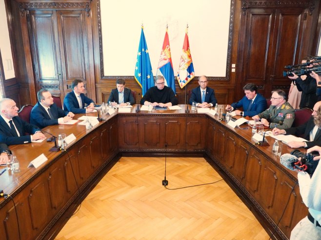 Србија, сједница Савјета за националну безбједност (фото: TANJUG/VLADIMIR ŠPORČIĆ/ bs) Србија, сједница Савјета за националну безбједност (фото: TANJUG/VLADIMIR ŠPORČIĆ/ bs) -