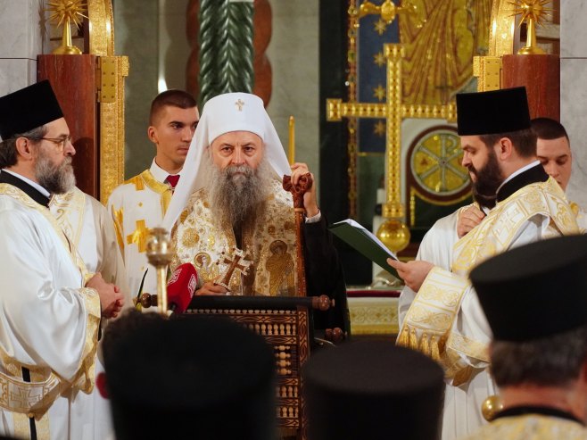 Патријарх Порфирије: Славимо спасење људског рода, догађај над догађајима