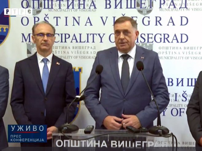Додик са Мацутом у Вишеграду: У моћној и јакој Србији Српска увијек има партнера и брата