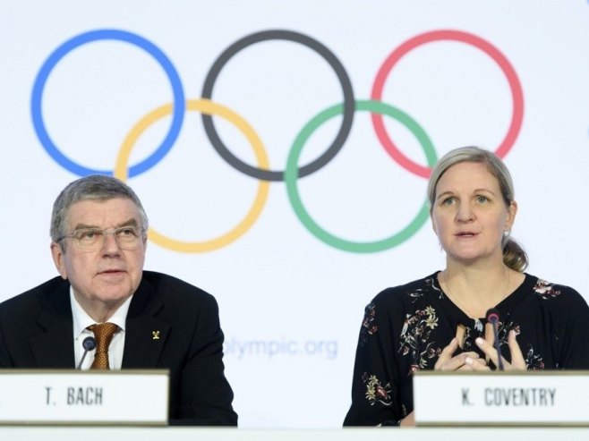 Томас Бах и Кирсти Ковентри, архива (Фото: EPA-EFE/LAURENT GILLIERON) Томас Бах и Кирсти Ковентри, архива (Фото: EPA-EFE/LAURENT GILLIERON) -