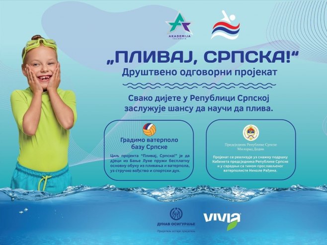 "Пливај, Српска": Бесплатна обука у пливању и ватерполу – долази и Никола Рађен (ФОТО)
