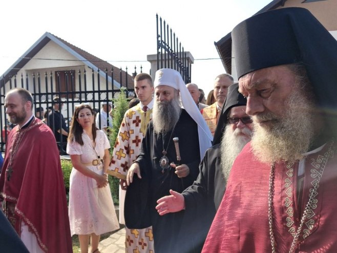 Патријарх Порфирије у Братунцу Патријарх Порфирије у Братунцу - Фото: РТРС