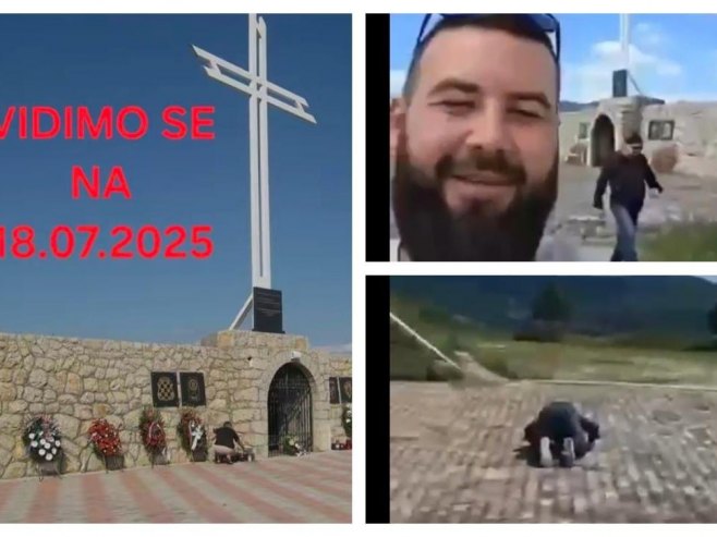 Муџахедини се окупили код спомен обиљежја припадницима ХВО-а и позвали на обрачун са Хрватима (ВИДЕО)