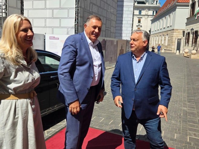 Жељка Цвијановић, Милорад Додик и Виктор Орбан Жељка Цвијановић, Милорад Додик и Виктор Орбан - Фото: Уступљена фотографија