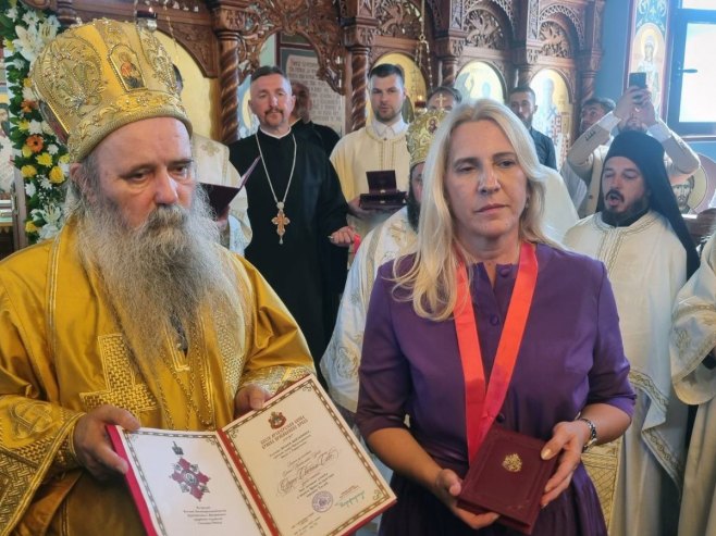 Жељки Цвијановић уручен Орден Светог Саве другог степена Жељки Цвијановић уручен Орден Светог Саве другог степена - Фото: СРНА