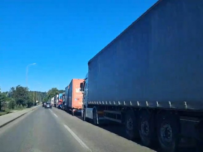 Протест превозника - Фото: РТРС