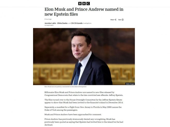 Исјечак чланка (фото: bbc.com) - 