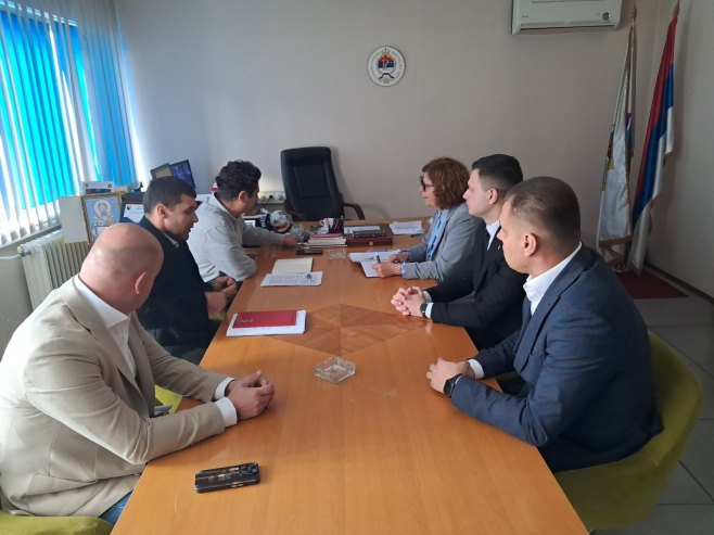 Сенка Јујић у Костајници - Фото: РТРС