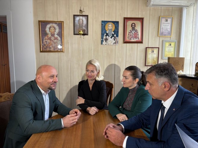 Голубовић у Добоју - Фото: РТРС
