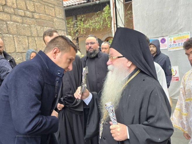 Гогановић присуствовао литургији поводом празника Свете текле у Старој цркви