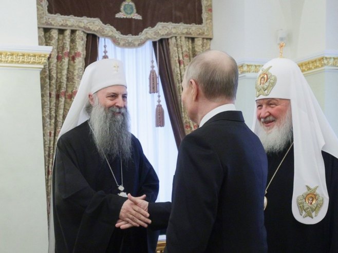 Два братска народа и двије сестринске Цркве; Патријарх Порфирије честитао Путину рођендан