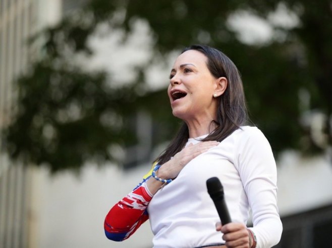 Марија Корина Мачадо (Фото: EPA/RONALD PENA R.) Марија Корина Мачадо (Фото: EPA/RONALD PENA R.) -