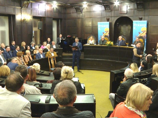 Promocija knjige izraelskog književnika Ide Netanjahua (Foto: RTRS)