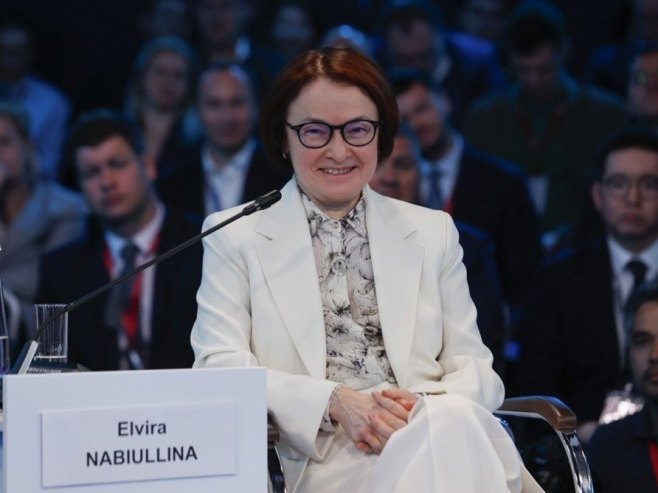 Елвира Набиулина (Фото: EPA/ANATOLY MALTSEV) Елвира Набиулина (Фото: EPA/ANATOLY MALTSEV) -