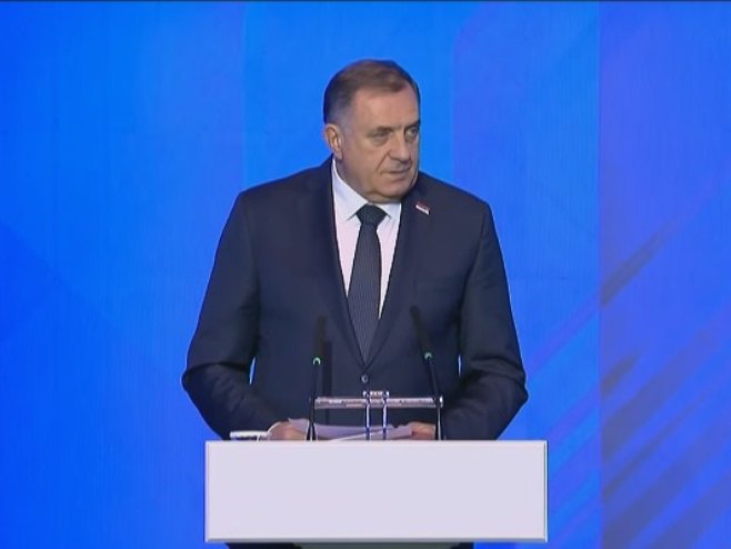 Додик у Минску: Наша ријеч није против било кога, већ за сваког ко вјерује да се свијет може водити разумом, а не силом (ВИДЕО)