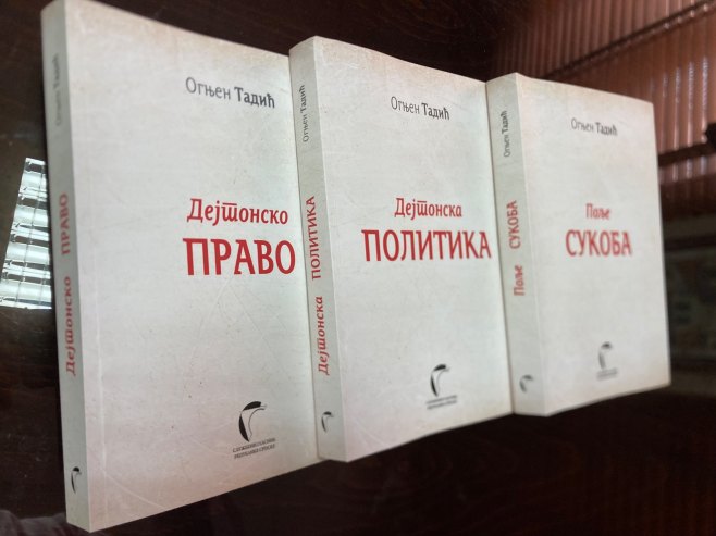 "Дејтонско право, дејтонска политика и поље сукоба" Огњена Тадића "Дејтонско право, дејтонска политика и поље сукоба" Огњена Тадића - Фото: Уступљена фотографија