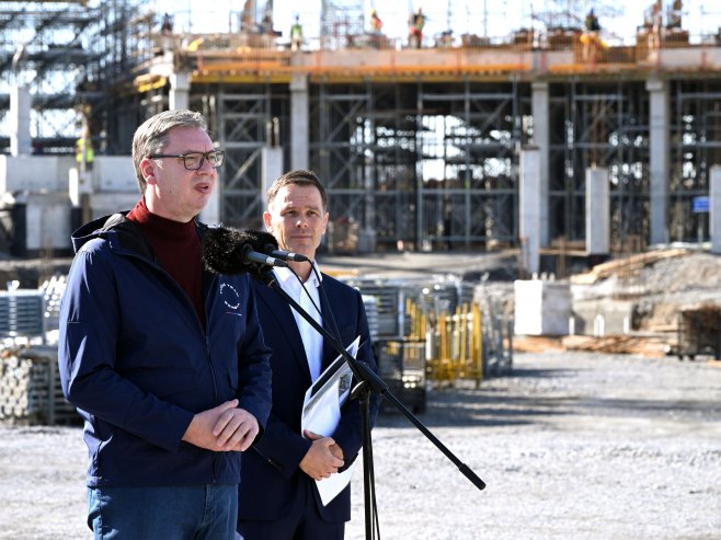 Вучић: Завршетак изградње Националног стадиона до краја фебруара 2027. године