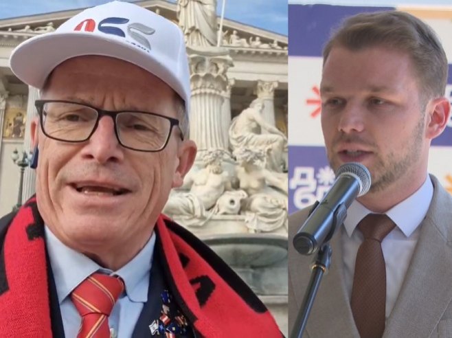 Гинтер Фелингер и Драшко Станивуковић (фото: x.com/screenshot) Гинтер Фелингер и Драшко Станивуковић (фото: x.com/screenshot) -