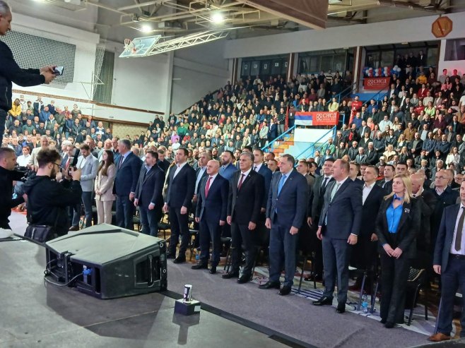 Додик и Каран у Требињу: Сви морамо да станемо у одбрану Републике Српске