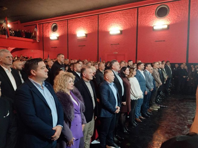 СДС Бијељина-трибина - Фото: СРНА