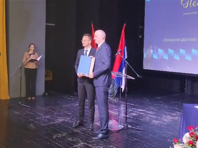 Сијарту уручен почасни докторат Универзитета у Бањалуци; Конференција за новинаре на РТРС