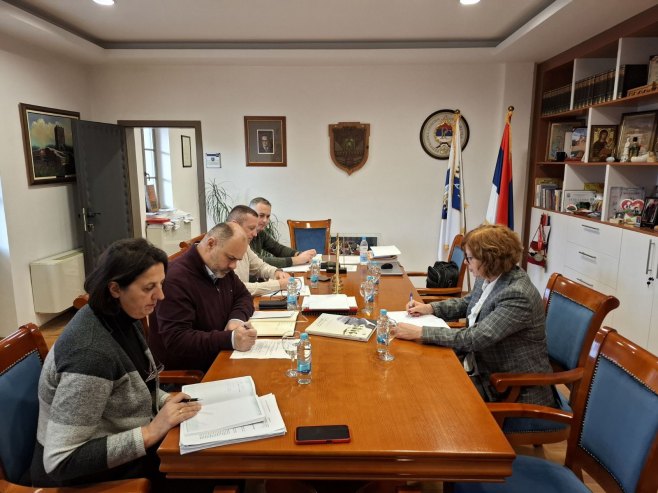 Сенка Јујић са начелником општине Вишеград Младеном Ђуревићем - Фото: СРНА