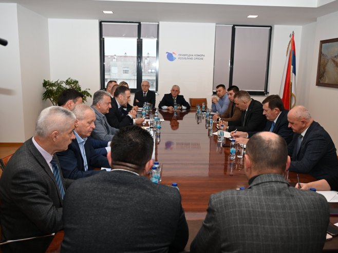 Минић са руководством Привредне коморе Српске