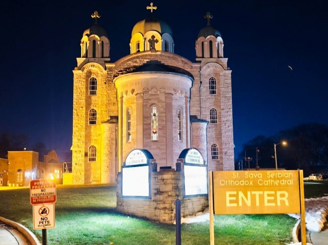 Црква Светог Саве у Милвокију (Фото: РТРС)