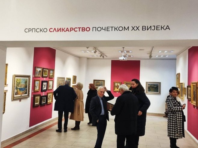 АНУРС - изложба "Српско сликарство почетком XX вијека" (Фото: РТРС)