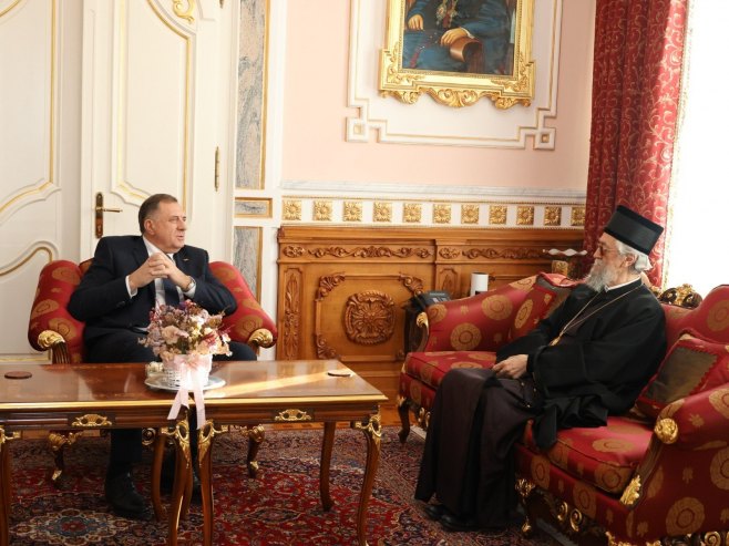 Додик са митрополитом Јефремом