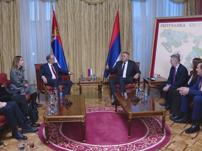 Састанак Минић - Мацут - Фото: РТРС