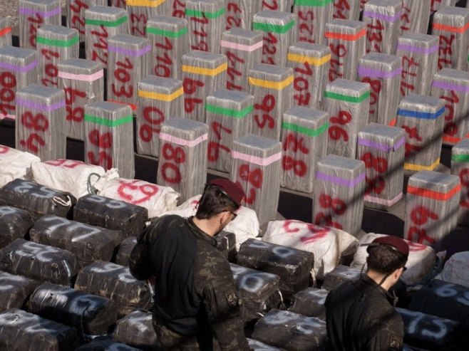 Рекордна запљена кокаина у Шпанији (фото: EPA/RAMON DE LA ROCHA) 