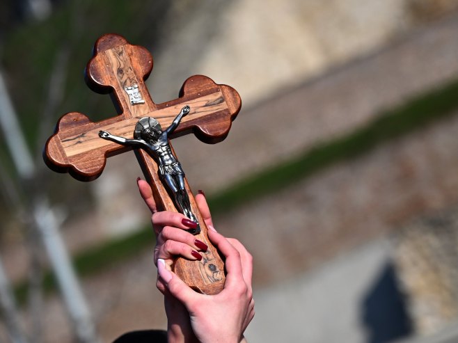 Пливање за Часни крст, ушћe Саве у Дунав (Фото: TANJUG/ ANA PAUNKOVIĆ) 