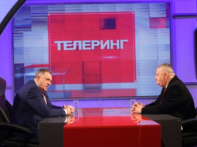 Милорад Додик, гост емисије Телеринг - Фото: ZIPAPHOTO/Borislav Zdrinja