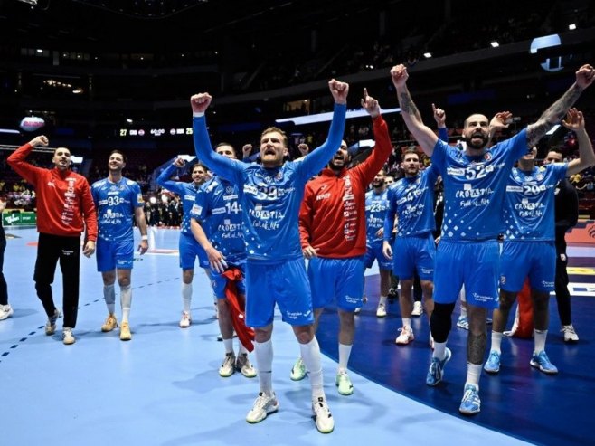 Рукометаши Хрватске прославили побједу уз Томпсона (ВИДЕО)