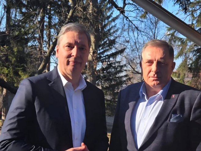 Додик са Вучићем у Београду о најважнијим регионалним питањима, сарадњи Србије и Српске