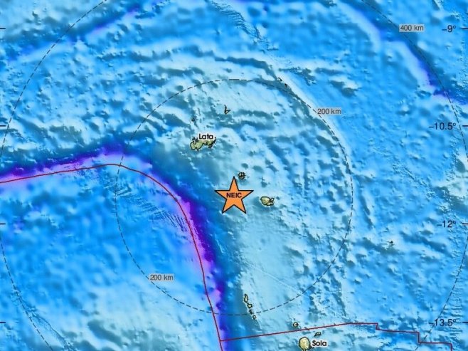Земљотрес јачине 5,8 степени погодио острва Санта Круз