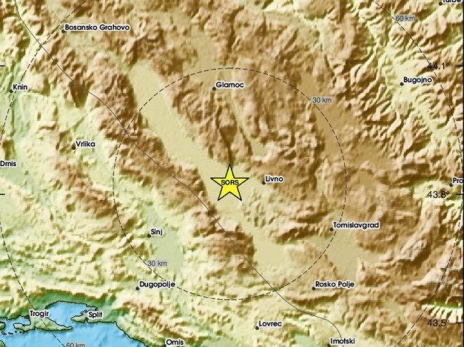 Земљотрес код Ливна