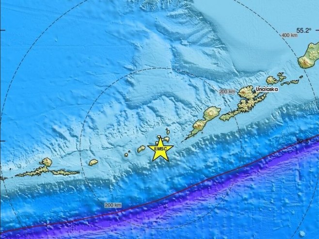 Јак земљотрес регистрован на Аљасци