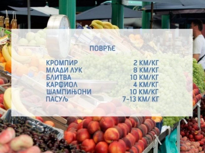 Cijena povrća (foto: RTRS)