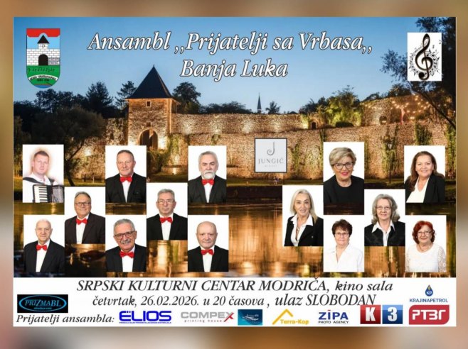 "Пријатељи са Врбаса" најавили концерт у Модричи