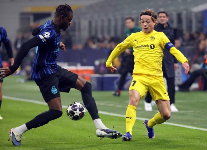 Утакмица, Интер Милан - Бодо Глимт (Фото: EPA/MATTEO BAZZI) 