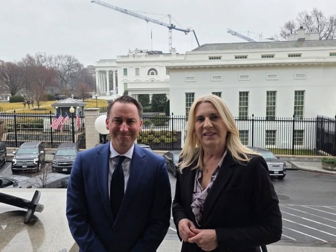 Цвијановић у Бијелој кући са Џеродом Ејгеном, извршним директором Националног савјета за енергетску доминацију САД